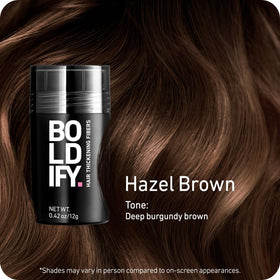 Boldify fiber texture close-up highlighting natural, realistic finish