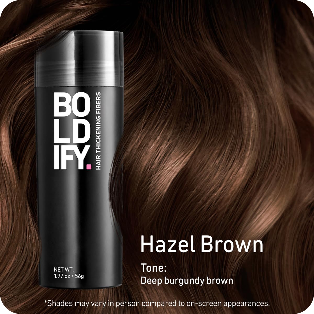 Boldify shaker top dispensing fibers for precise targeted application