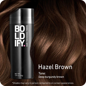 Boldify shaker top dispensing fibers for precise targeted application