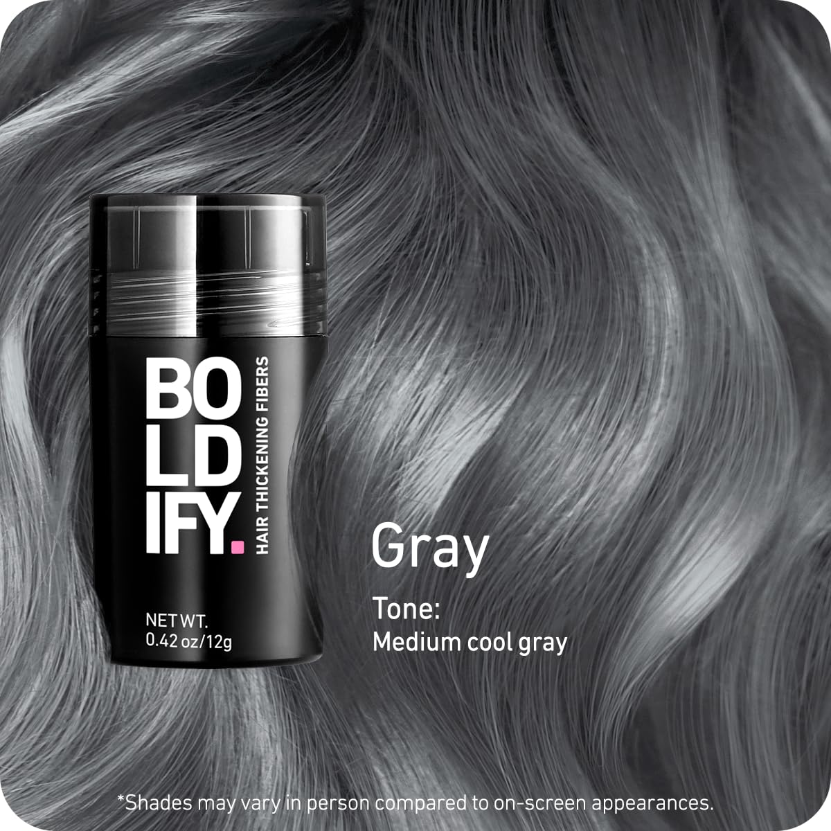 Boldify shaker top close-up demonstrating controlled application