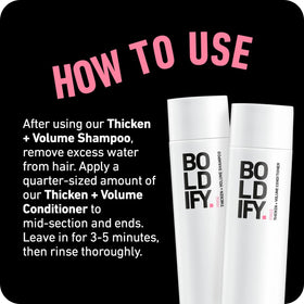 Boldify bottle in hand showing size and travel-friendly convenience