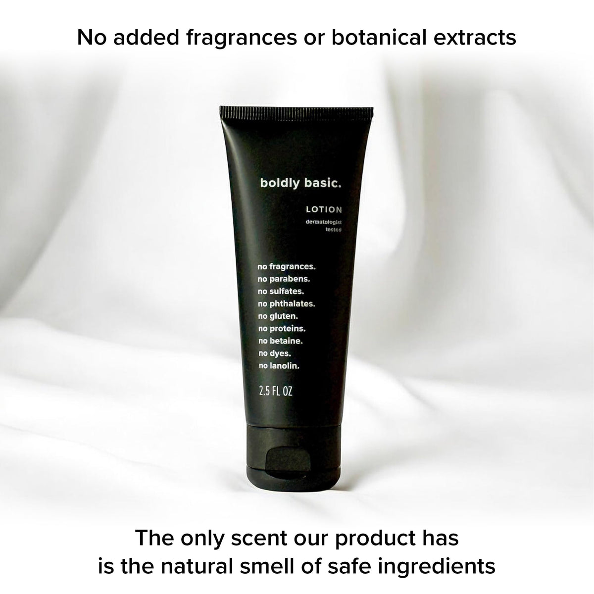 Boldly Basic applied to forearm in lifestyle setting for sensitive skin