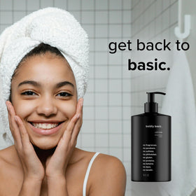 Boldly Basic being applied on forearm demonstrating gentle hydration for dry, sensitive skin