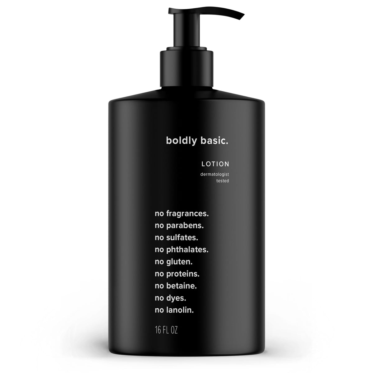 Boldly Basic front bottle 16oz showing label and clean design for easy identification and use