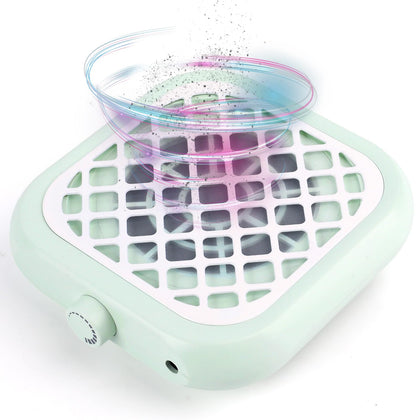 BOMOQING front view showing compact green unit and suction benefits