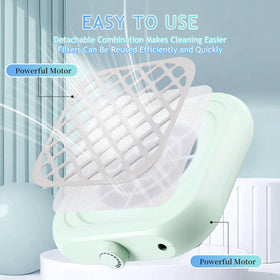 BOMOQING in use during filing illustrating clean workstation benefit
