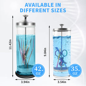 BOMOQING jar in use with scissors and combs submerged, enabling organized disinfection