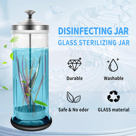 BOMOQING jar beside ruler showing 1250 ml capacity for fewer refills during busy shifts