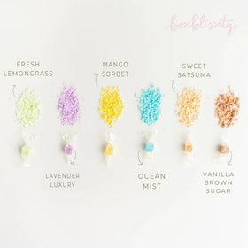 Bonblissity cube in hand demonstrating melt-to-lotion action and quick moisturizing benefit
