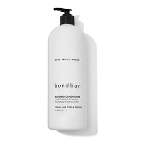 Bondbar front bottle view showing pump and label, promotes easy dispensing