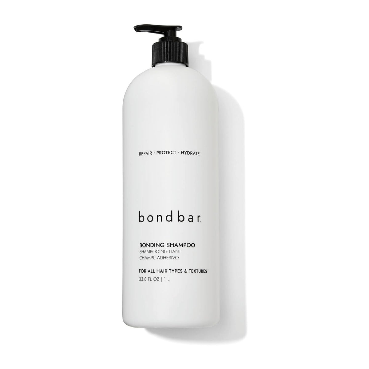 Bondbar front packaging showing 33.8 fl oz and product benefits