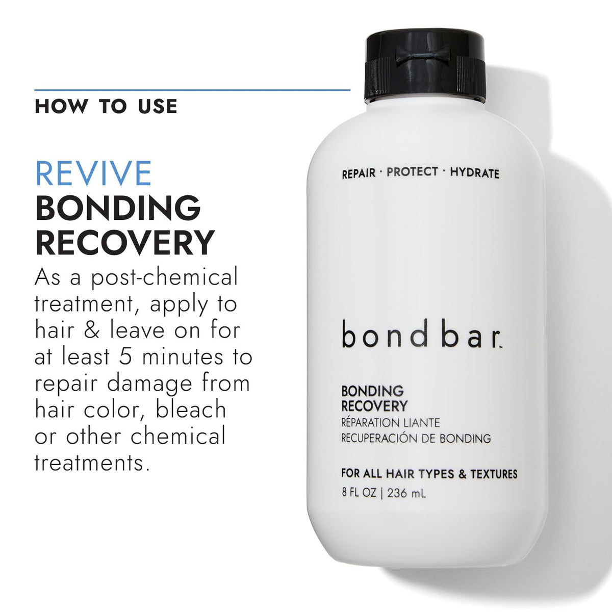 Bondbar label close up emphasizing vegan and SLS free formulation benefit
