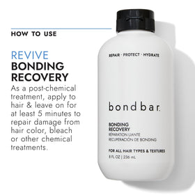 Bondbar label close up emphasizing vegan and SLS free formulation benefit