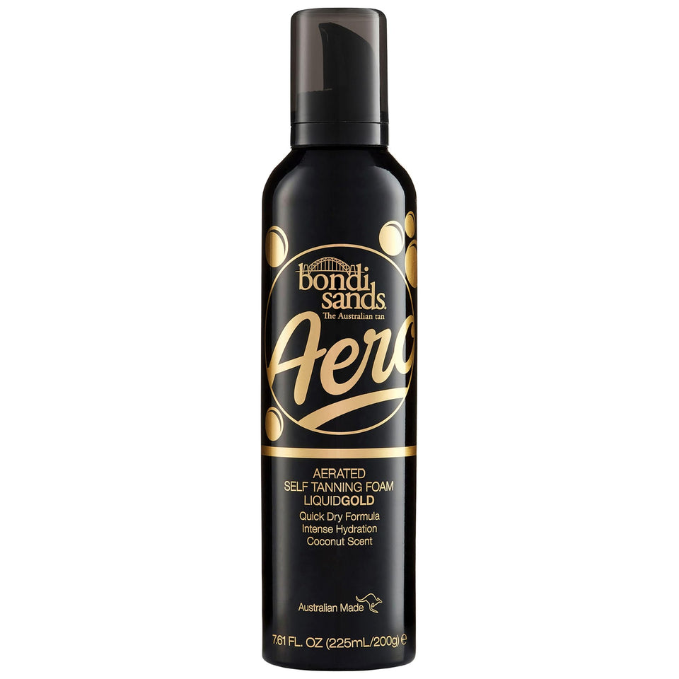 Bondi Sands front packaging showing lightweight tan foam benefit