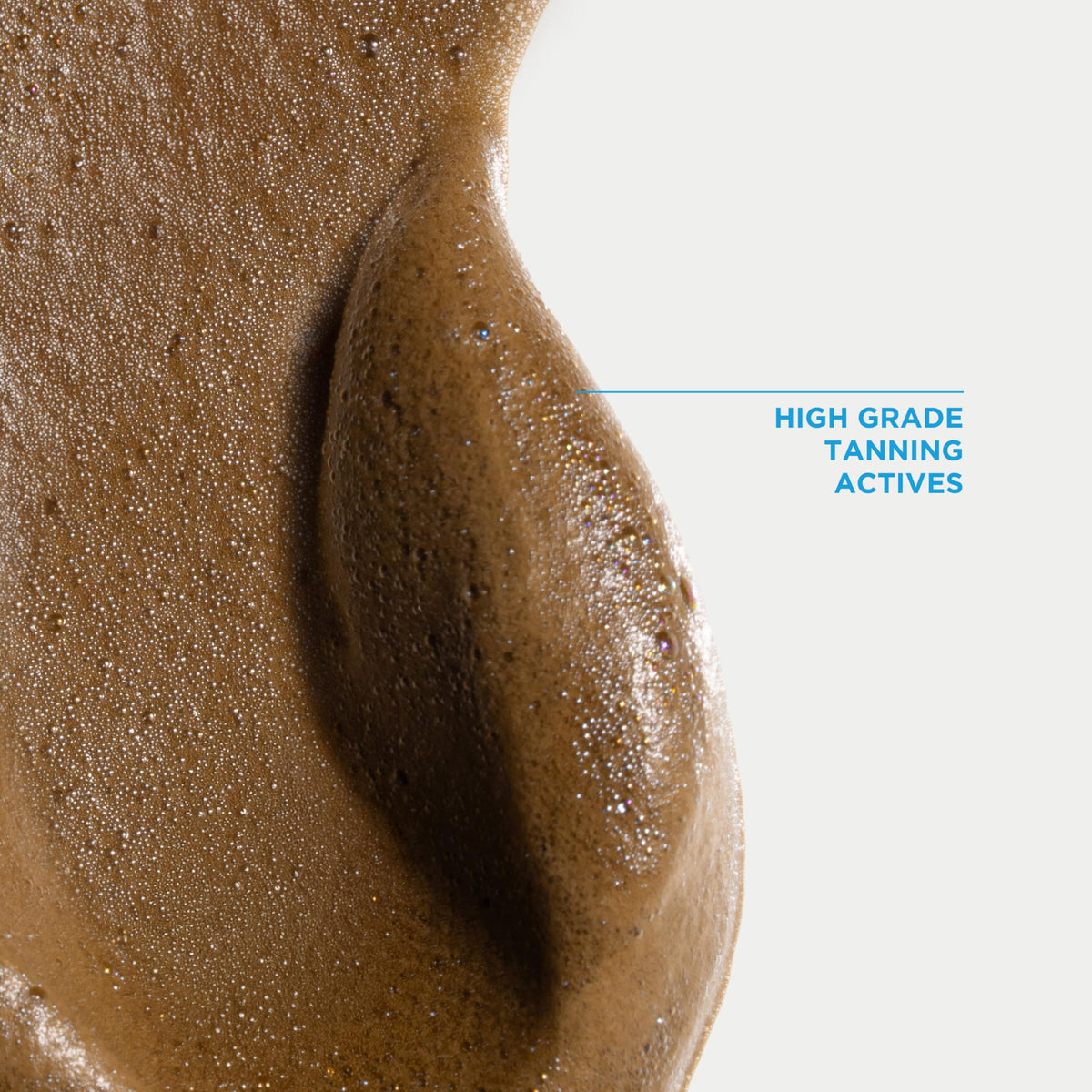 Bondi Sands before and after showing deeper bronzed tan result from the foam