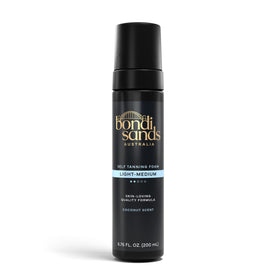 Bondi Sands front packaging showing foam can for easy identification and use