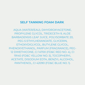 Bondi Sands foam inside toiletry bag showing compact size for travel convenience