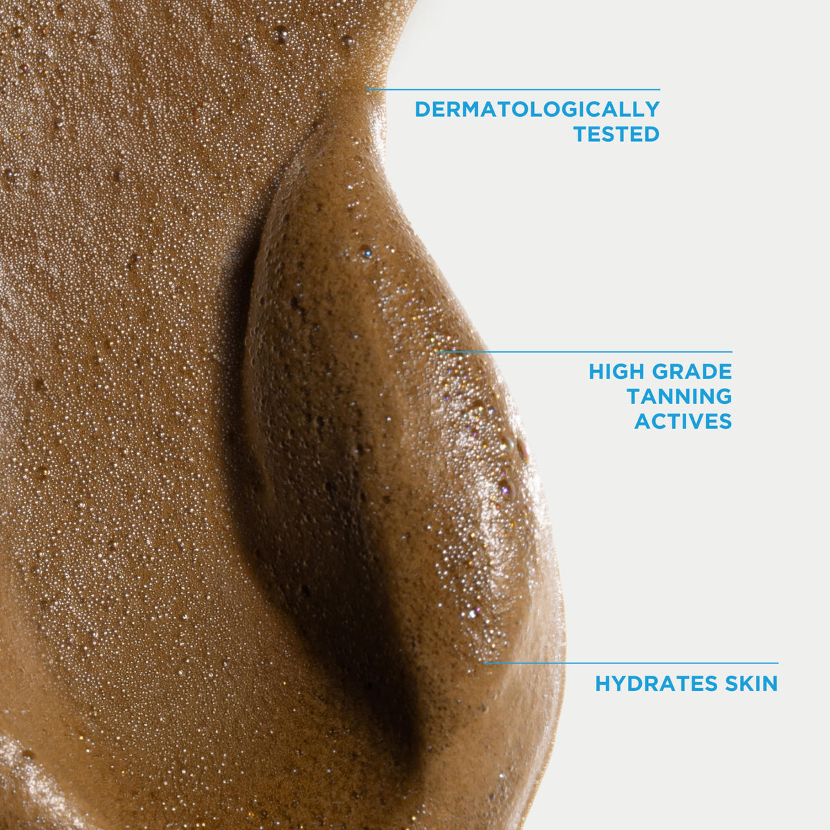 Bondi Sands label close-up listing aloe vera and coconut for hydration benefits