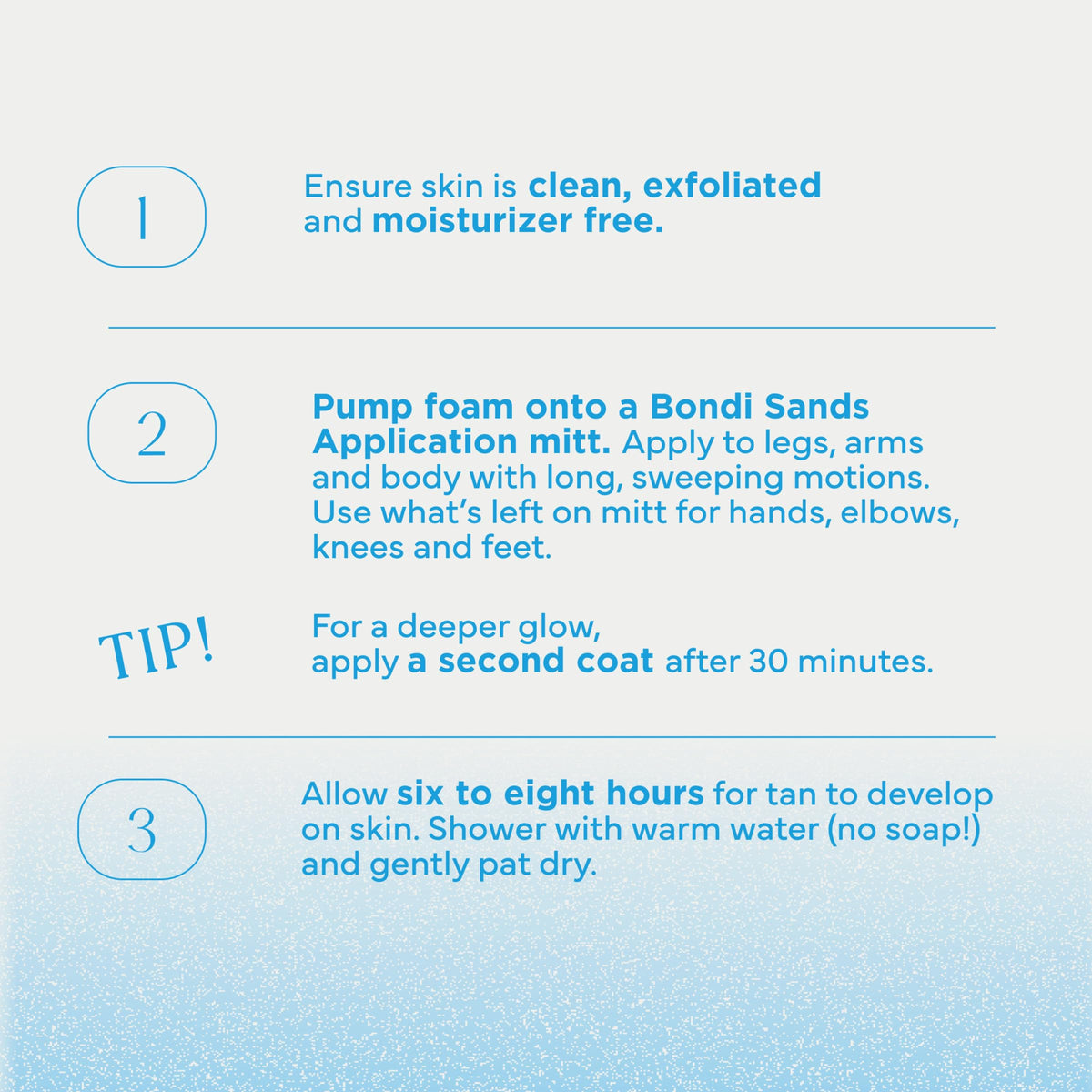 Bondi Sands lifestyle beach image illustrating a natural sunless bronze look