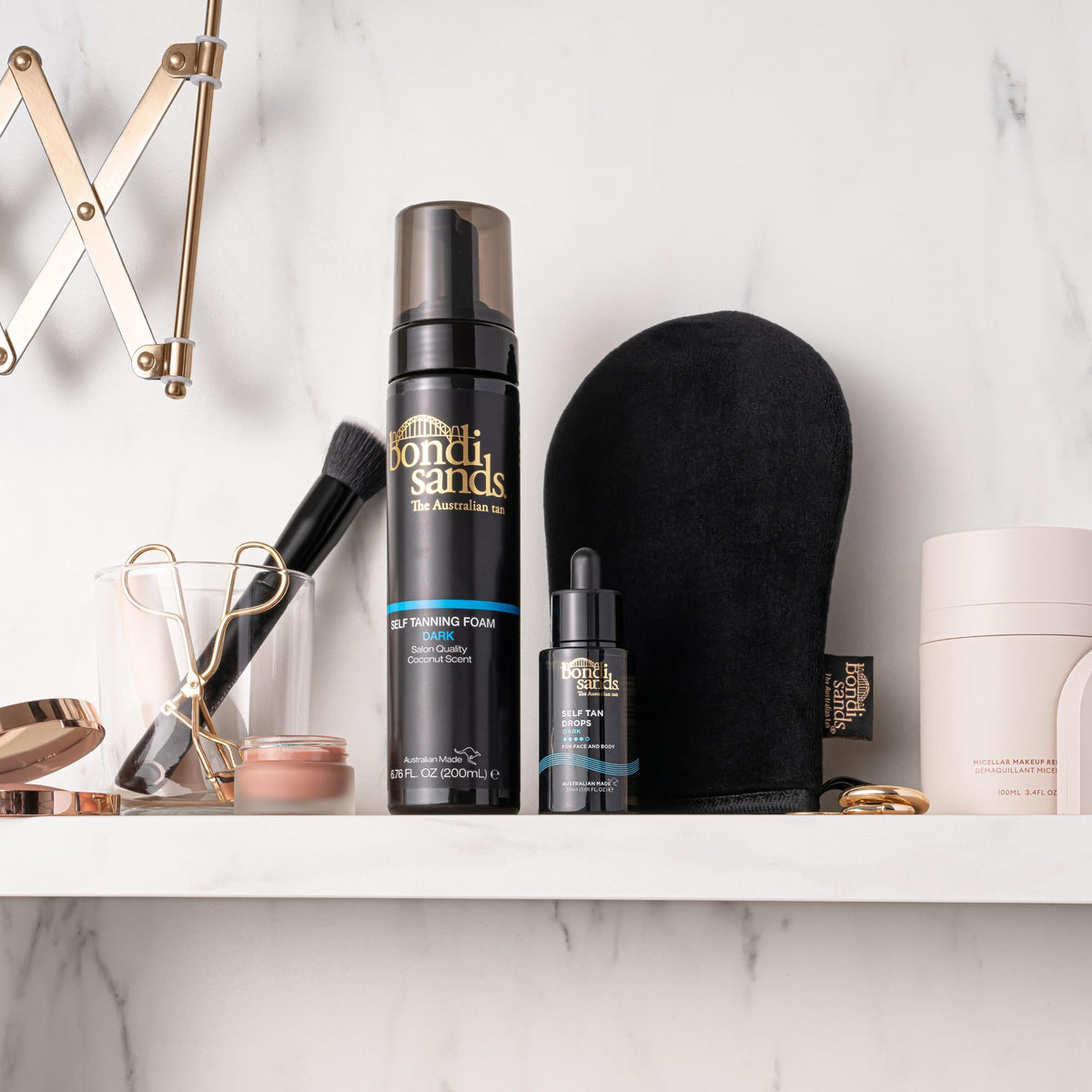 Bondi Sands texture on skin showing smooth finish and gradual bronzing benefit