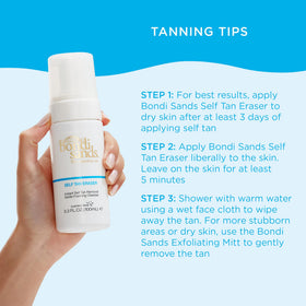 Bondi Sands ingredients label highlighting aloe vera soothing benefit
