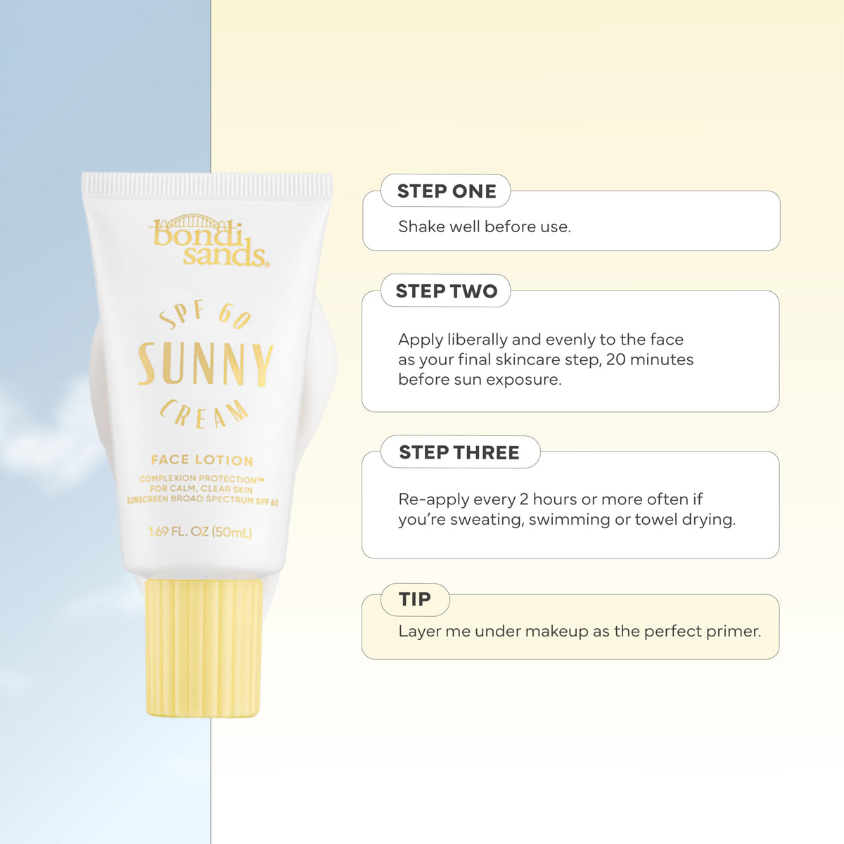 Bondi Sands on bathroom vanity among skincare emphasizing routine compatibility