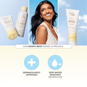 Bondi Sands texture close-up illustrating lightweight, hydrating lotion