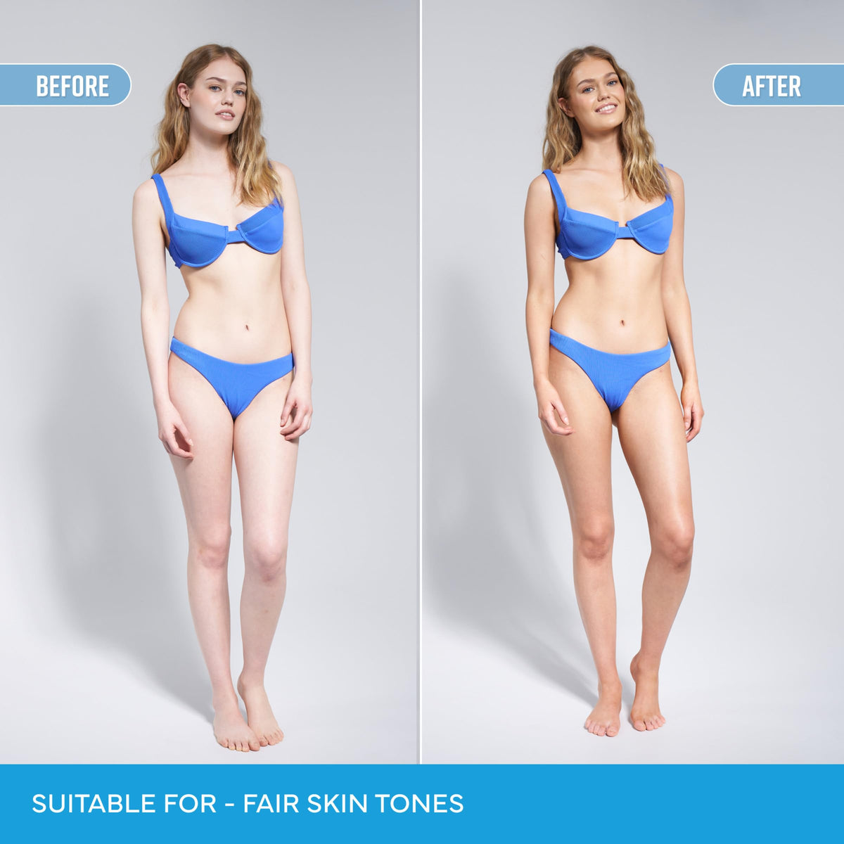 Bondi Sands being applied with mitt for streak-free, visible guidance