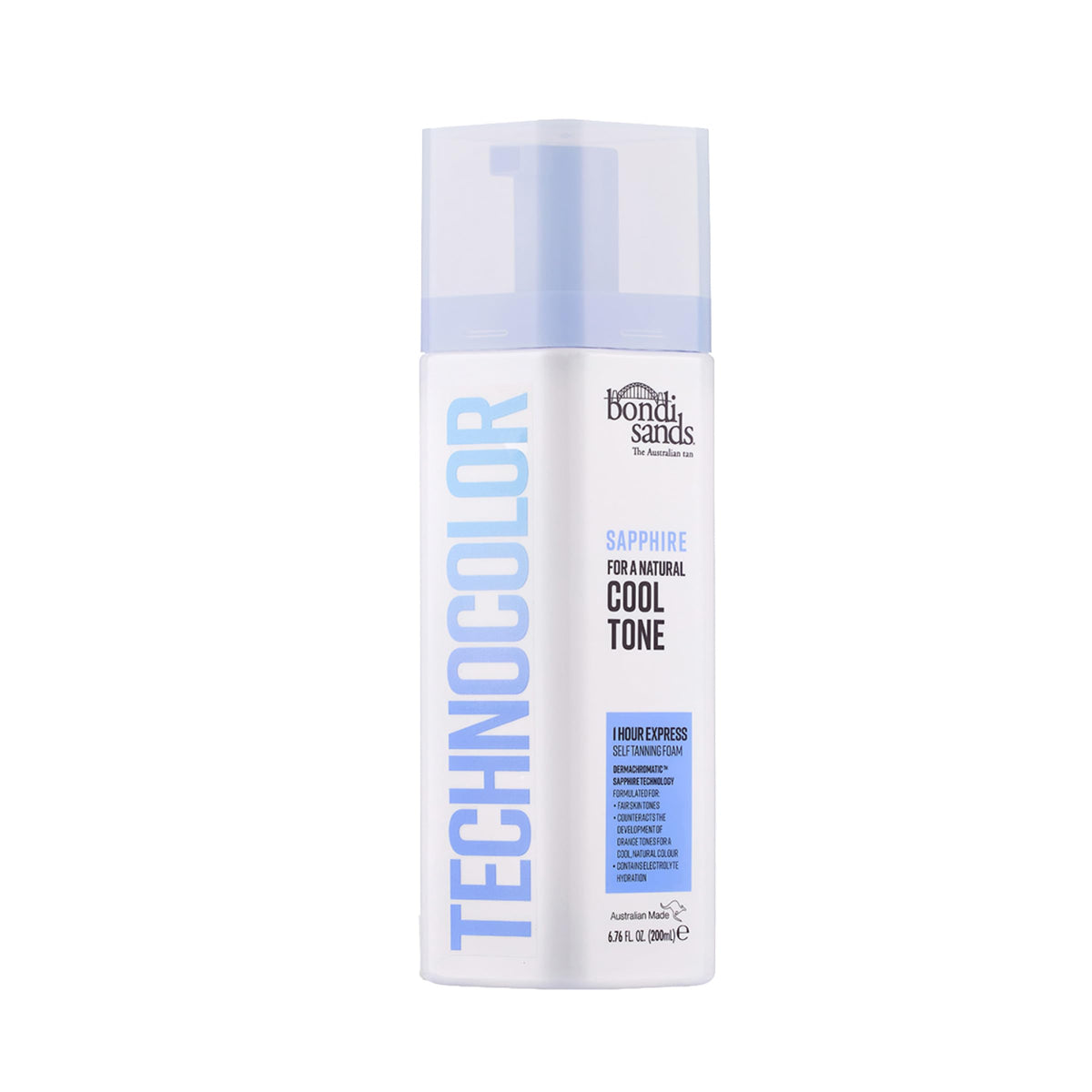 Bondi Sands front packaging showing product and quick-develop benefit