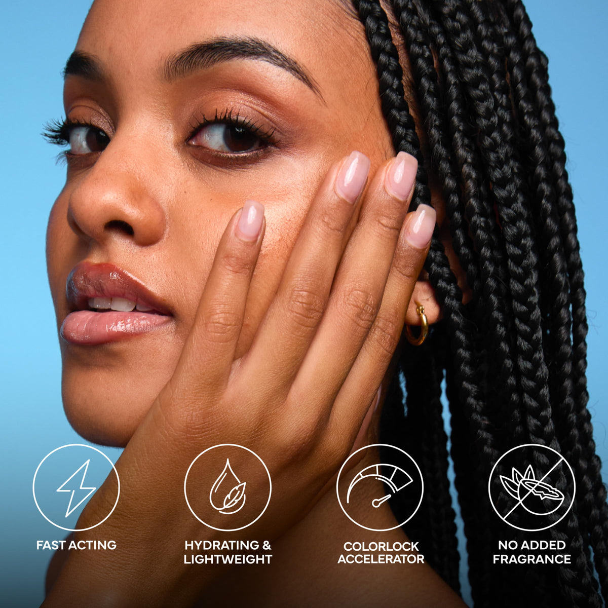 Applying Bondi Sands foam on arm for streak-free, fast-developing color