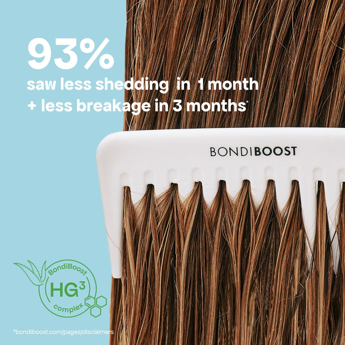 BONDIBOOST aloe vera and rosemary ingredients highlighting natural boost