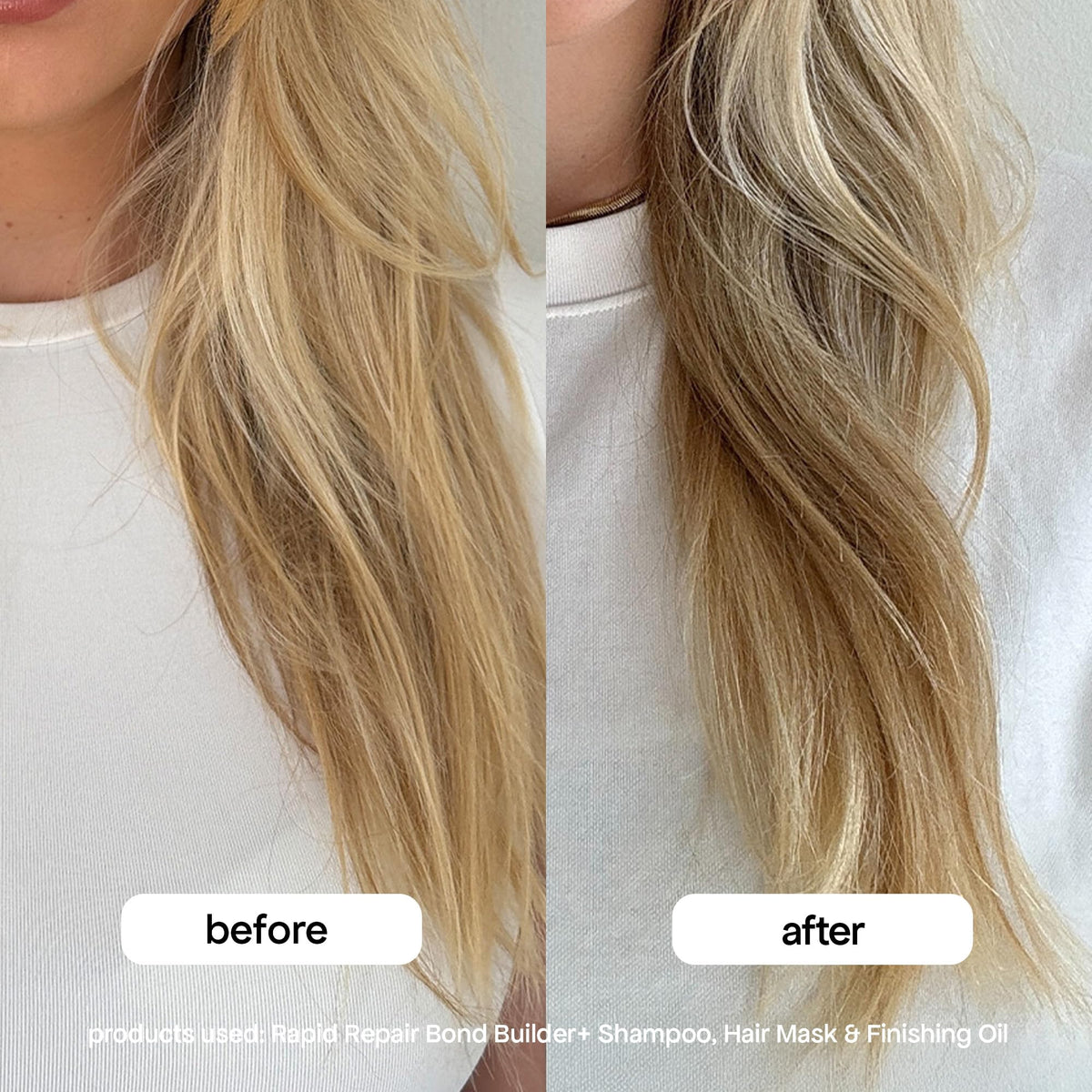 BONDIBOOST bottle staged in bathroom conveying salon-quality results