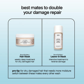 BONDIBOOST before and after strands showing improved smoothness