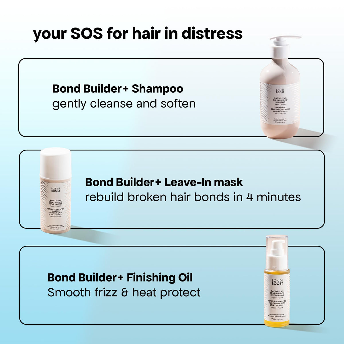 BONDIBOOST label detail highlighting bond-builder and vegan claim