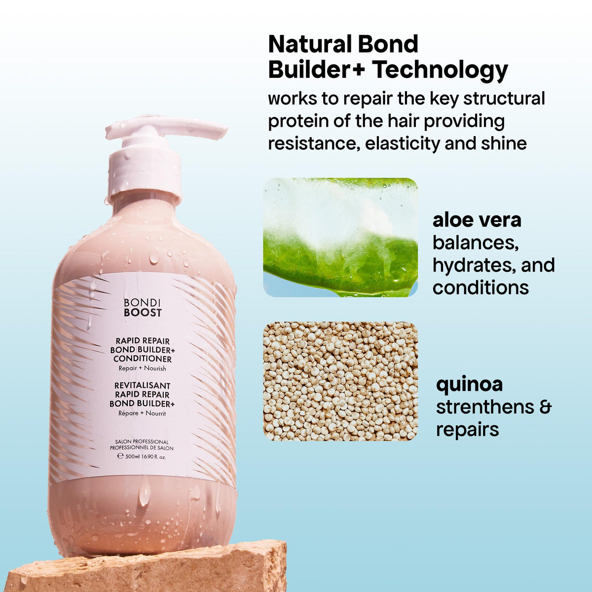 BONDIBOOST creamy texture close-up illustrating rich hydration