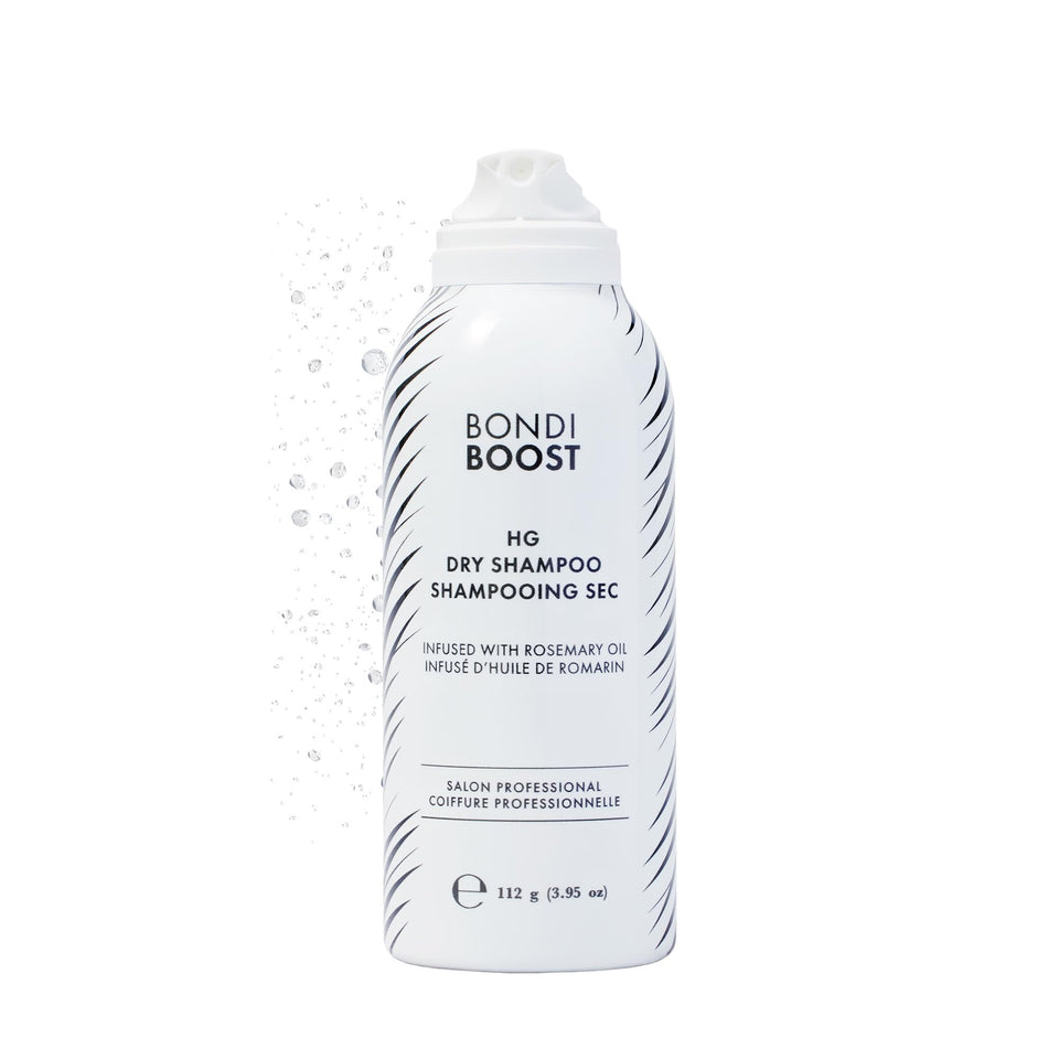 BONDIBOOST front packaging showing clean dry shampoo can and benefits