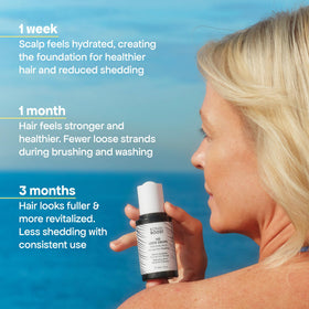 BondiBoost serum applied to scalp demonstrating targeted application benefits