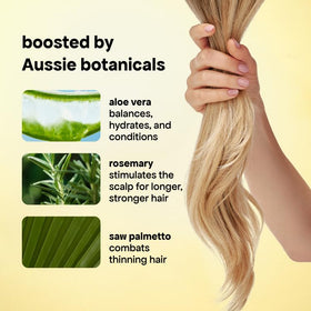 BONDIBOOST palm with conditioner dose showing manageable portion