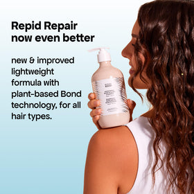 BONDIBOOST showing smoother hair after wash for reduced breakage