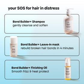 BONDIBOOST shampoo poured into hand demonstrating controlled application