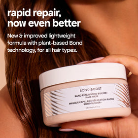 BONDIBOOST jar held in hand showing 8.45 fl oz size and scale