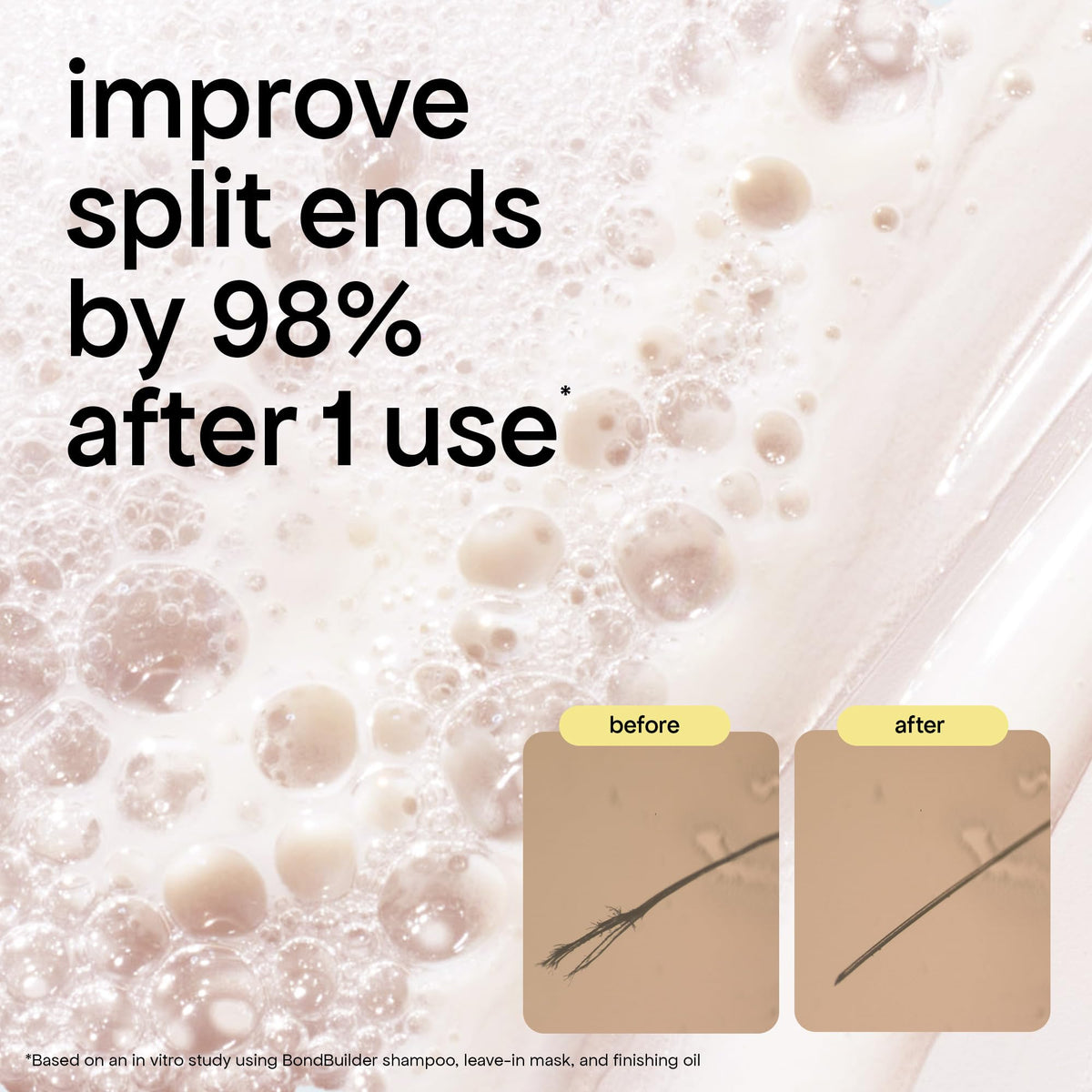 BONDIBOOST creamy lather texture for deep conditioning benefits