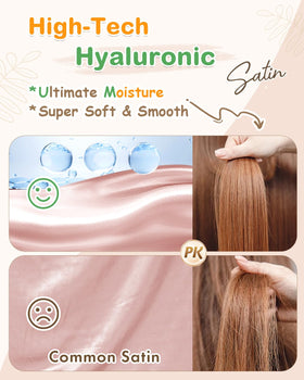 BONNET QUEEN close-up of satin texture highlighting smooth fabric that reduces friction