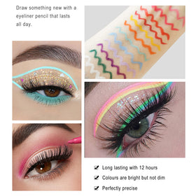 BONNIE CHOICE application on eye demonstrating how colors define and enhance
