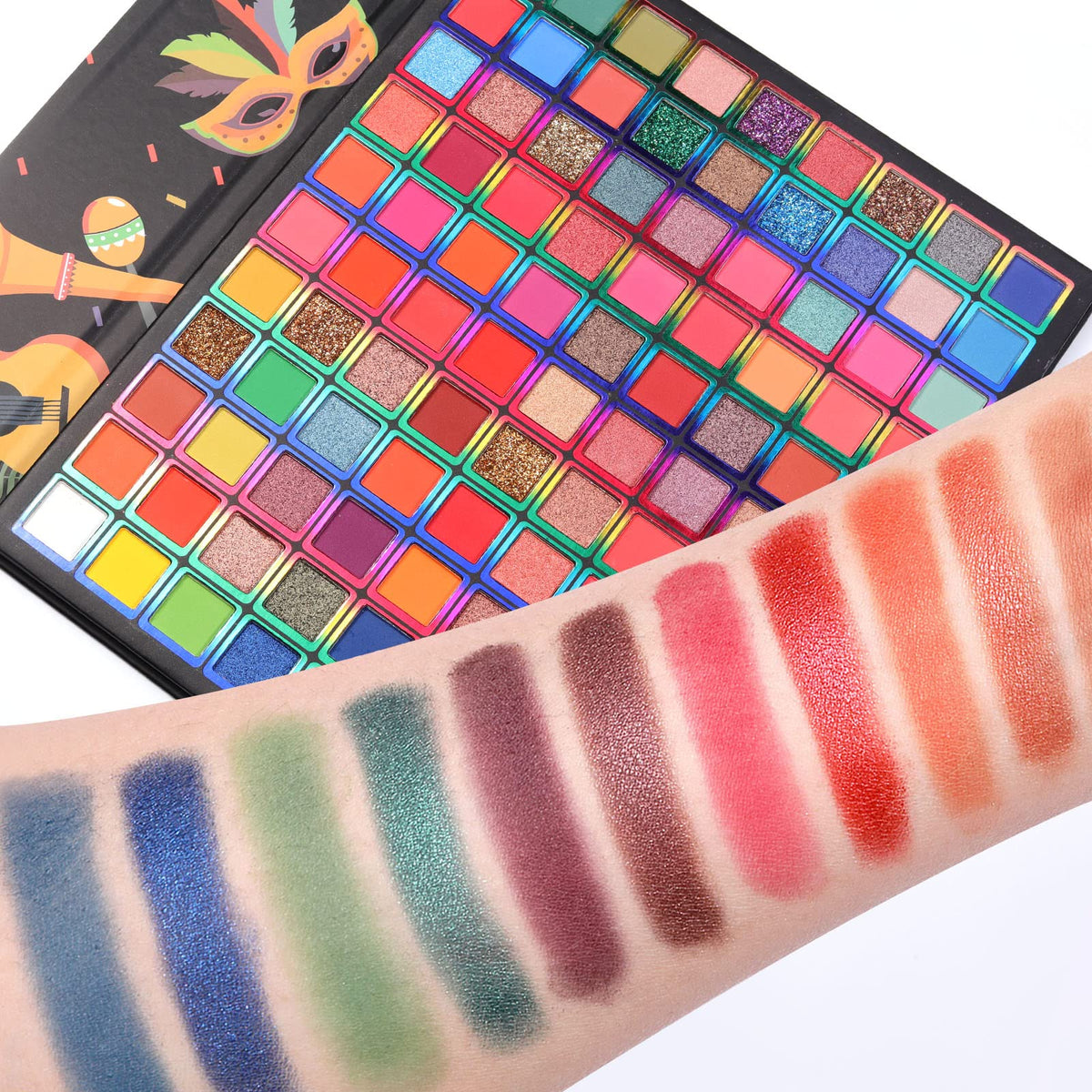 BONNIE CHOICE visual comparison of matte and shimmer finishes for contrast
