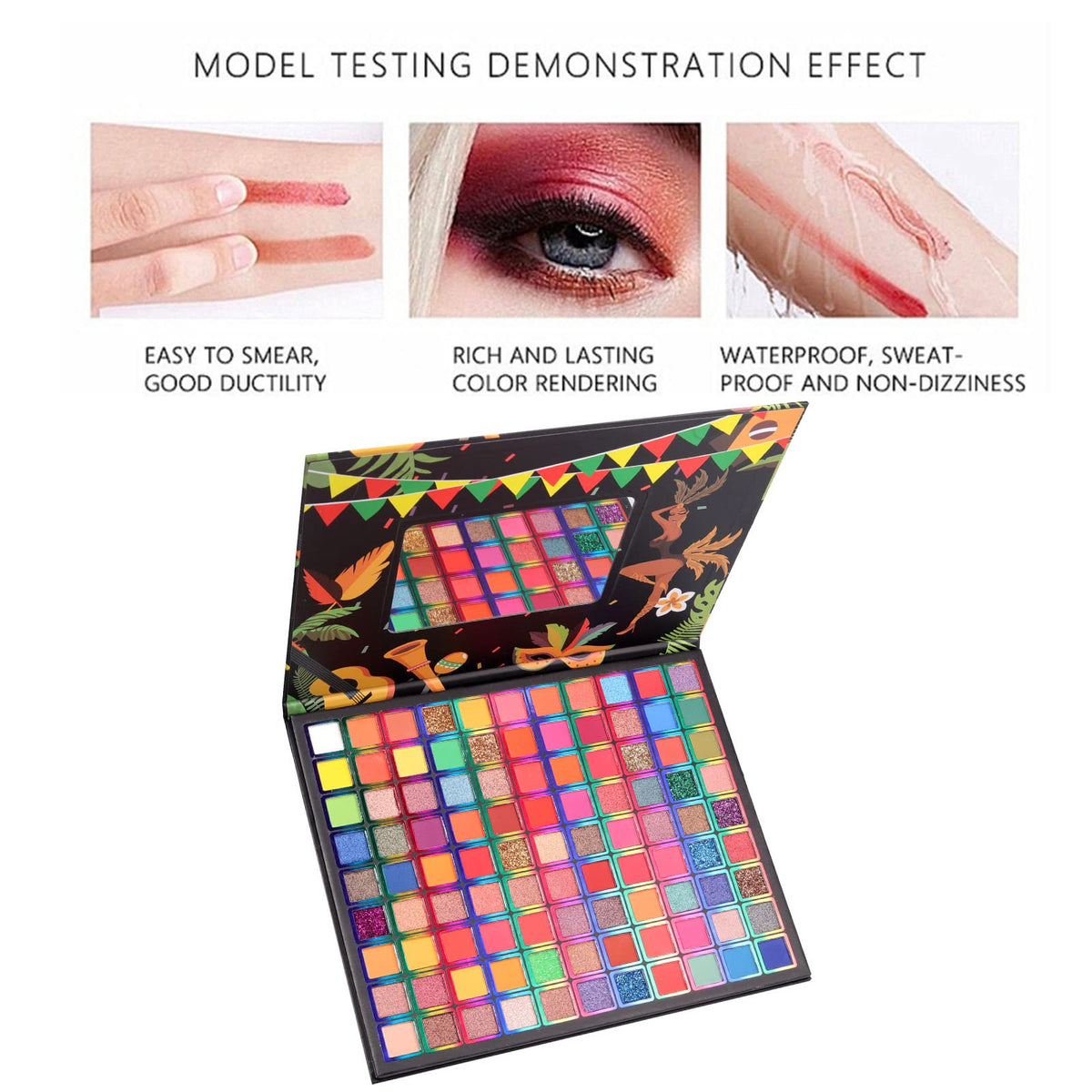 BONNIE CHOICE palette applied on model demonstrating rich pigmentation