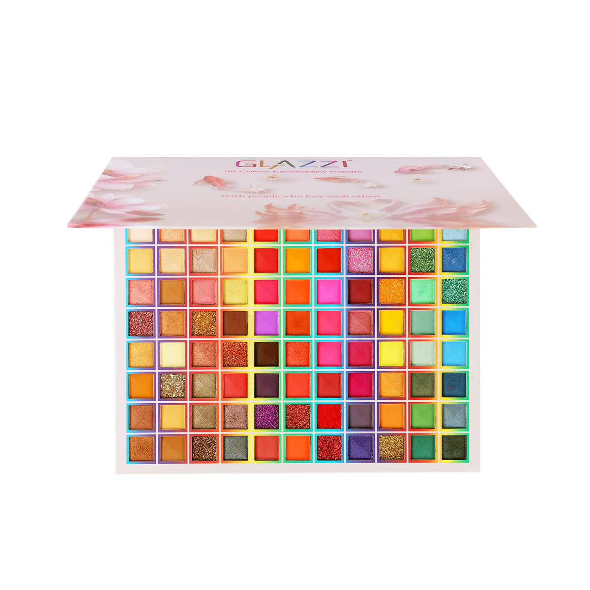 BONNIE CHOICE palette next to a hand for scale showing compact size benefit