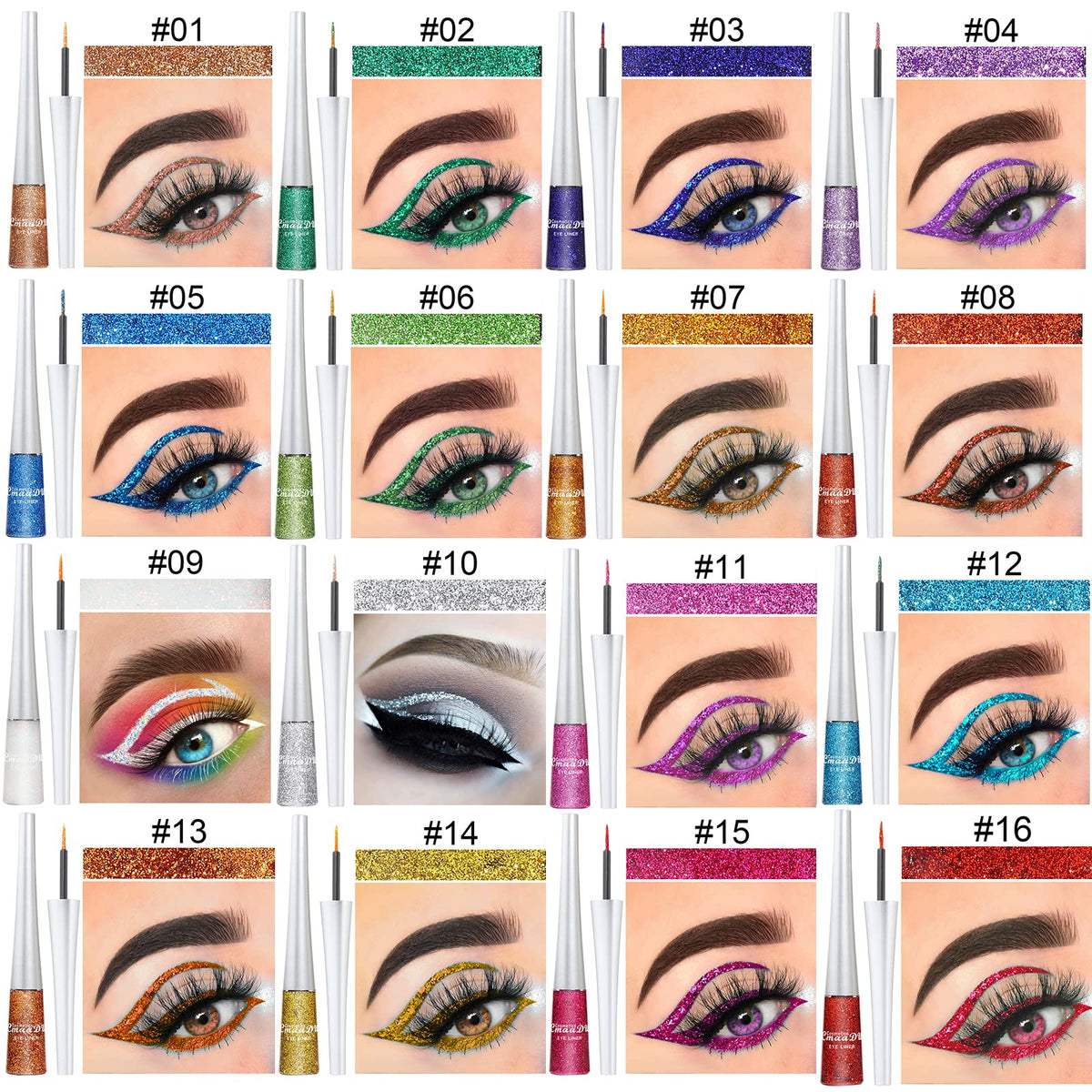 BONNIE CHOICE swatches on arm showing pigment payoff and color variety