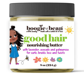 Boogie and Bean front packaging showing jar and label benefits