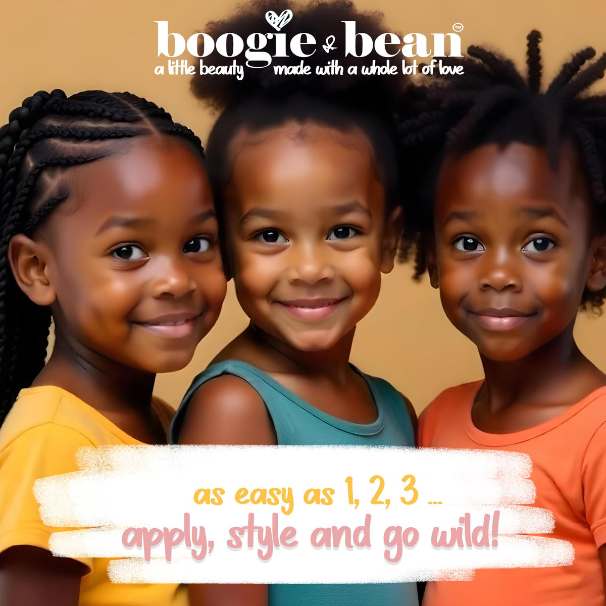 Boogie and Bean ingredients display with avocado and castor oil visuals